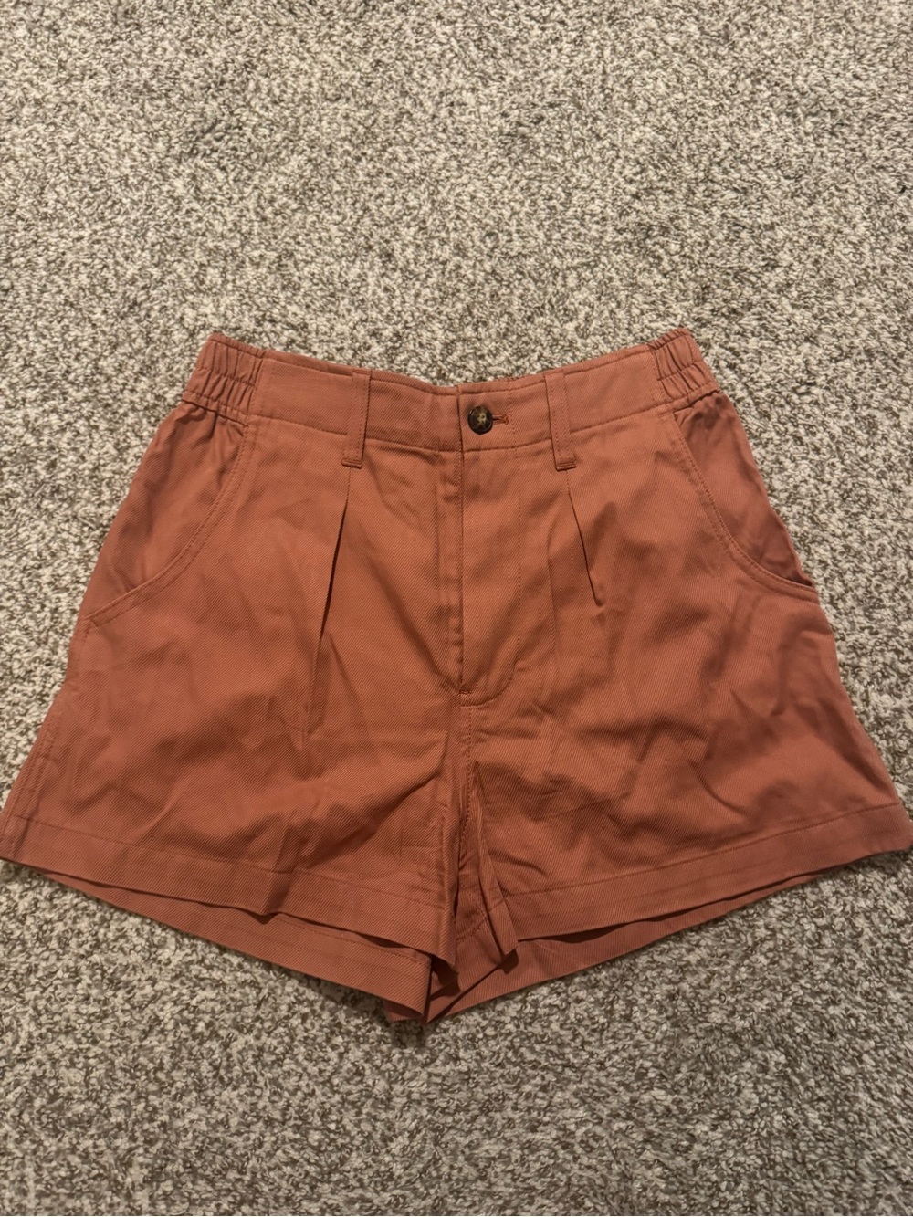 High-Waist Cotton Shorts